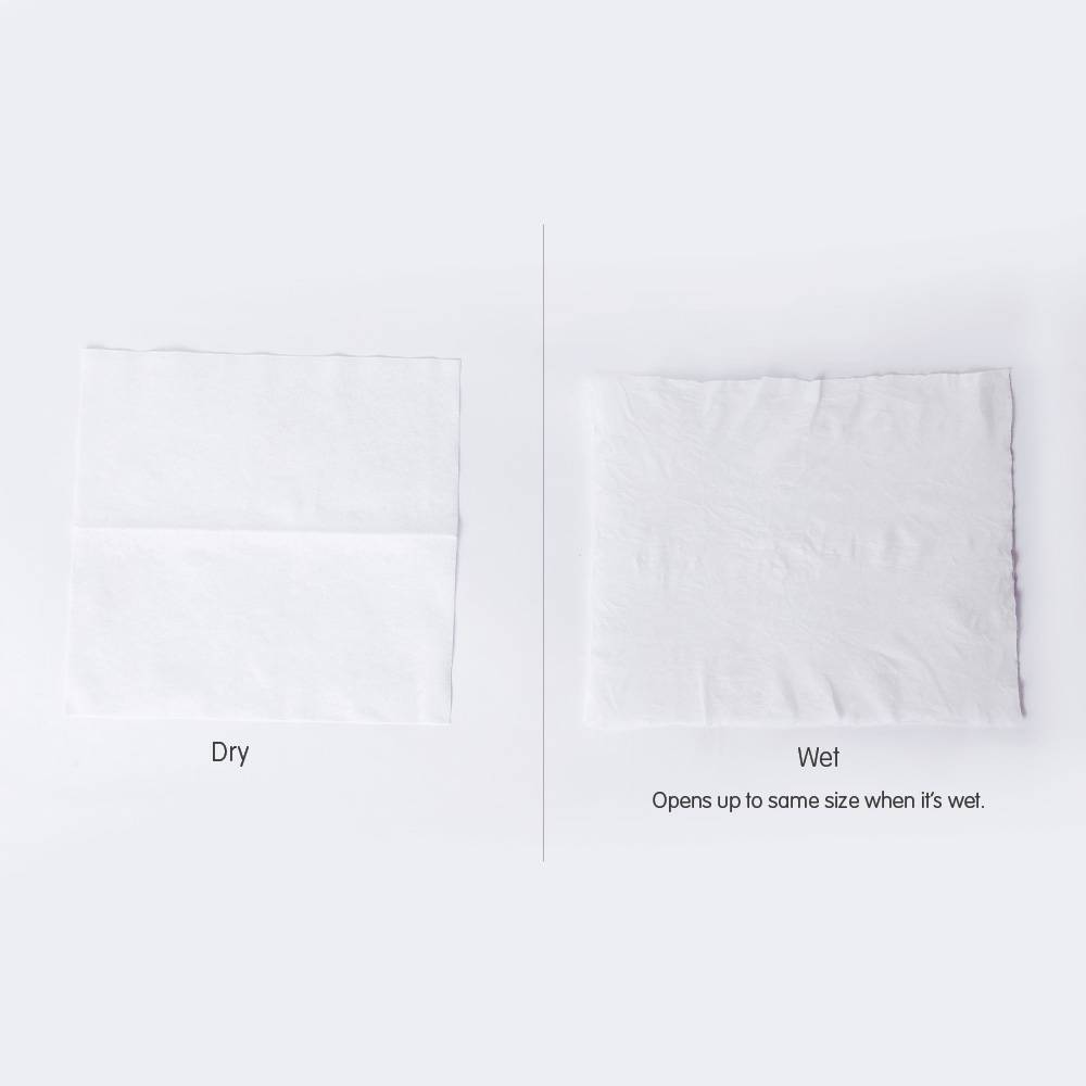 Use Suzuran Baby Antibacterial Cotton Sheet wet or dry depending on your needs.