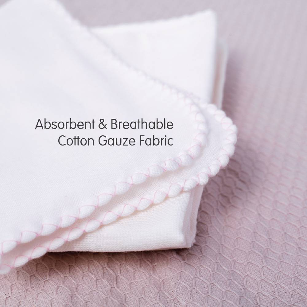 Suzuran Baby Gauze Handkerchief is highly absorbent and breathable