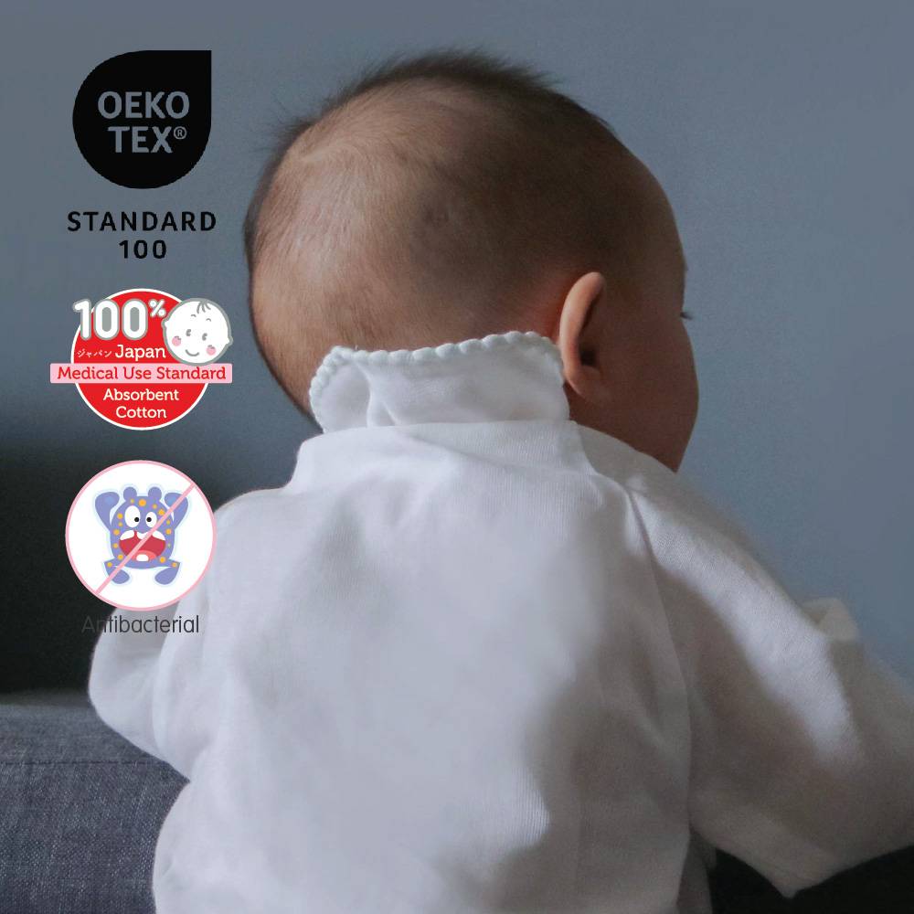 Suzuran Baby Gauze Sweat pad is made from 100% Japan Medical Use Standard Absorbent Cotton, OEKO TEX Certified and is antibacterial